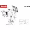 Ryobi CCC1801M Spare Parts List Type: 5133000059